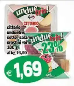 Il Castoro Supermercati Citterio unduetris offerta
