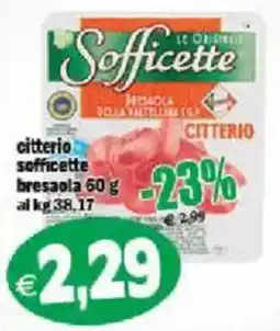 Il Castoro Supermercati Citterio sofficette bresaola offerta