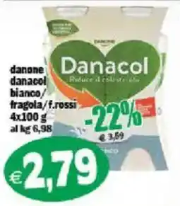 Il Castoro Supermercati Danacol bianco/fragola/f.rossi offerta