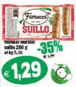 Il Castoro Supermercati Fiorucci wurstel suillo offerta