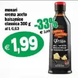 Il Castoro Supermercati Monari crema aceto balsamico classica offerta