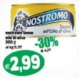 Il Castoro Supermercati Nostromo tonno all'Olio di Oliva offerta