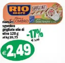 Il Castoro Supermercati Rio mare sgombro grigliato offerta