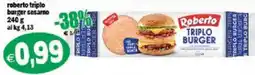 Il Castoro Supermercati Roberto triplo burger sesamo offerta