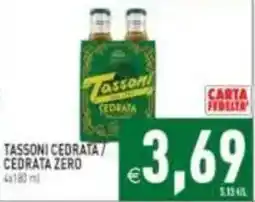 Pim Supermercati Tassoni cedrata / cedrata zero offerta