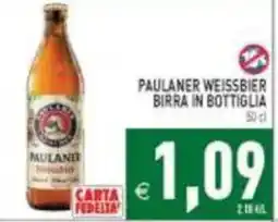 Pim Supermercati Paulaner Weissbier birra in bottiglia offerta