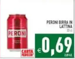 Pim Supermercati Peroni birra in lattina offerta