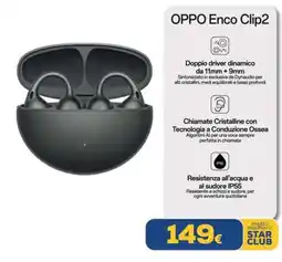 Euronics Tufano OPPO Enco Clip2 offerta