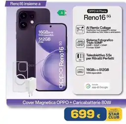 Euronics Tufano OPPO Reno16 5G offerta
