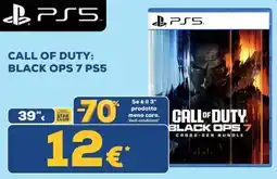 Euronics Tufano Call of Duty: Black Ops 7 PS5 offerta