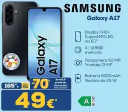 Euronics Tufano Samsung Galaxy A17 offerta