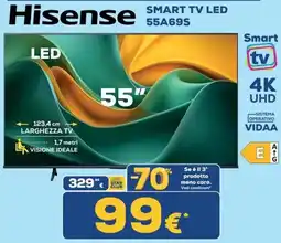Euronics Tufano Hisense 55" Smart LED TV offerta