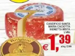 Pewex Caseificio Santa Maria Caciotta Sienetta Mista offerta