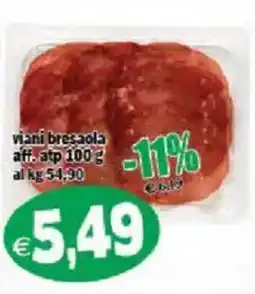 Il Castoro Supermercati Viani bresaola offerta