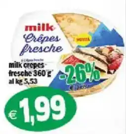 Il Castoro Supermercati milk Crêpes fresche offerta