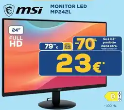 Euronics Tufano Msi Monitor LED MP242L offerta