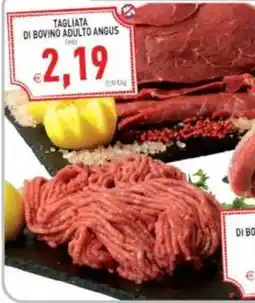 Pim Supermercati Tagliata di bovino adulto angus offerta