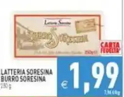 Pim Supermercati Latteria Sore sina Burro Sore sina offerta