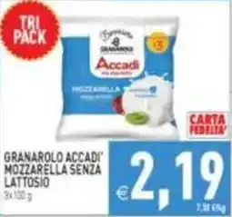 Pim Supermercati Granarolo Accadi Mozzarella senza lattosio offerta