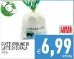 Pim Supermercati Guilti ovoline di latte di bufala offerta