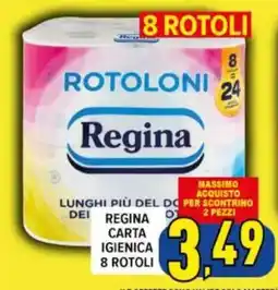 Iper Triscount Rotoloni Regina carta igienica offerta
