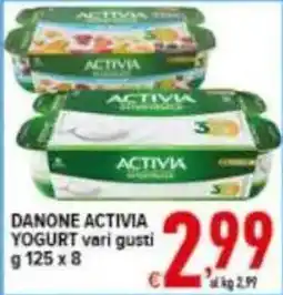 Iper Triscount Danone Activia Yogurt vari gusti offerta