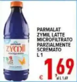 Iper Triscount Parmalat Zymil latte microfiltrato parzialmente scremato offerta