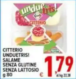 Iper Triscount Citterio unduetris! salame senza glutine senza lattosio offerta