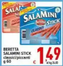 Iper Triscount Beretta Salamini Stick classici offerta