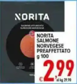 Iper Triscount Norita salmone norvegese preaffettato offerta