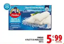 Gourmet Déco Findus filetti di merluzzo offerta