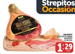 Gourmet Déco San Marco prosciutto crudo disossato offerta