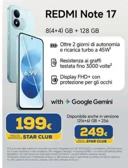 Euronics Tufano Redmi Note 17 offerta