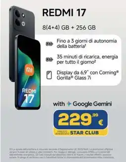Euronics Tufano Redmi 17 offerta