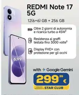 Euronics Tufano Redmi Note 17 5G offerta