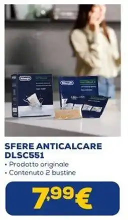 Euronics Sfere anticalcare Delonghi offerta