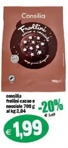 Il Castoro Supermercati Consilia frollini cacao e nocciole offerta