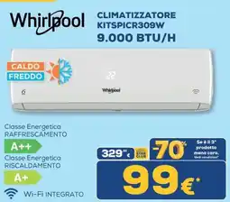 Euronics Tufano Whirlpool Climatizzatore Kitspicr309w offerta