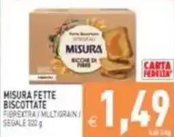 Pim Supermercati Misura fette biscottate offerta