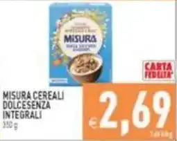 Pim Supermercati Misura Cereali Dolcesenza Integrali offerta