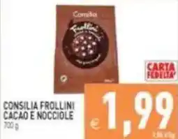 Pim Supermercati Consilia Frollini Cacao e Nocciole offerta