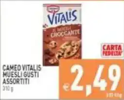 Pim Supermercati Cameo Vitalis Muesli gusti assortiti offerta