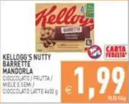Pim Supermercati Kellogg's Nutty Barrette Mandorla offerta