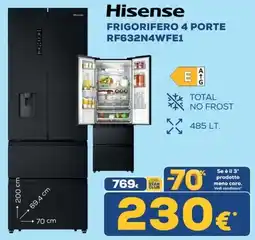Euronics Tufano Hisense frigorifero 4 porte offerta