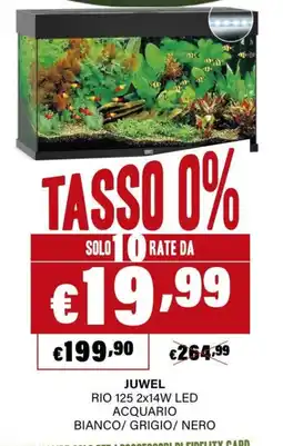 Zoomiguana Juwel Rio 125 2x14W LED Acquario Bianco/Grigio/Nero offerta