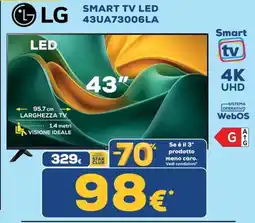 Euronics Tufano LG 43" Smart TV LED offerta