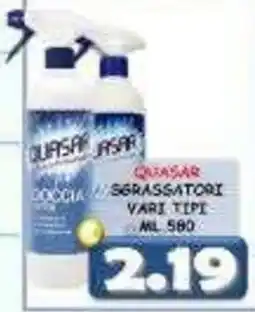 MercADone Quasar sgrassatori vari tipi offerta