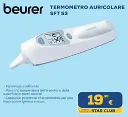 Euronics Tufano Termometro auricolare Beurer SFT 53 offerta