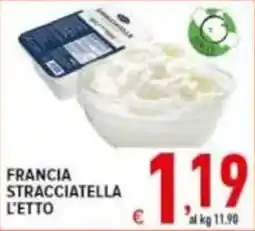Iper Triscount Francia stracciatella l'etto offerta