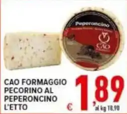 Iper Triscount Cao formaggio pecorino al peperoncino offerta